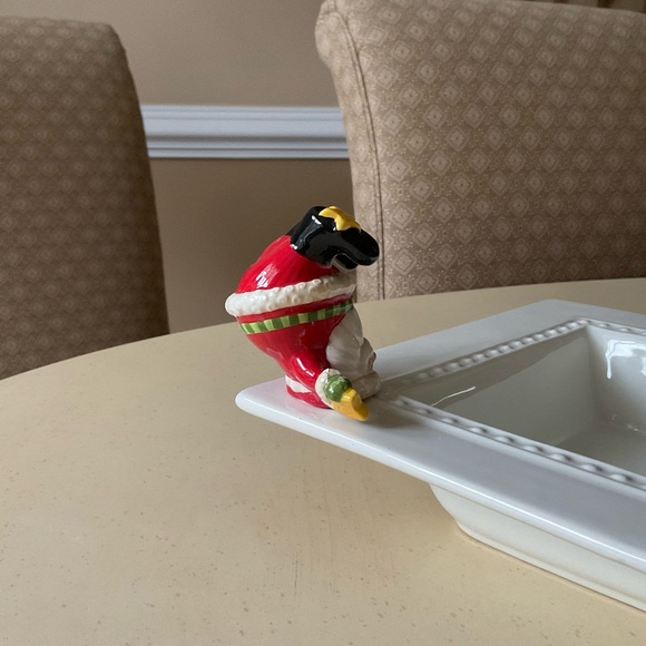 Christmas Santa With Yellow Stars Platter Decoration - Tumbling ⭐️ - Picture 4 of 6